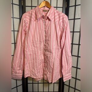 Wrangler Shirt Womens XL Pink Lace Western Cowgirl Pearl Snap Long Sleeve